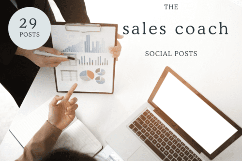 Sales Coaching Social Media Instagram Posts