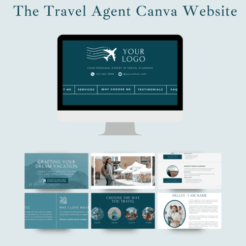 Travel Agent Canva Website Templates