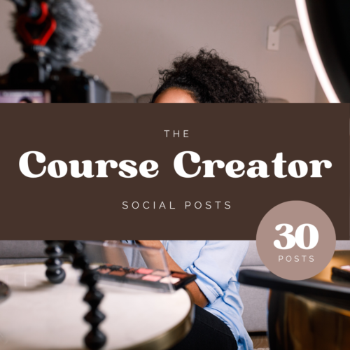 Course Creator Instagram Social Media Posts