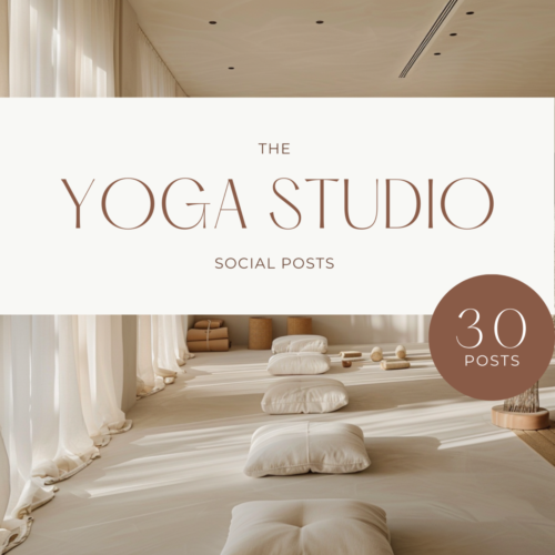 Yoga Studio social media posts